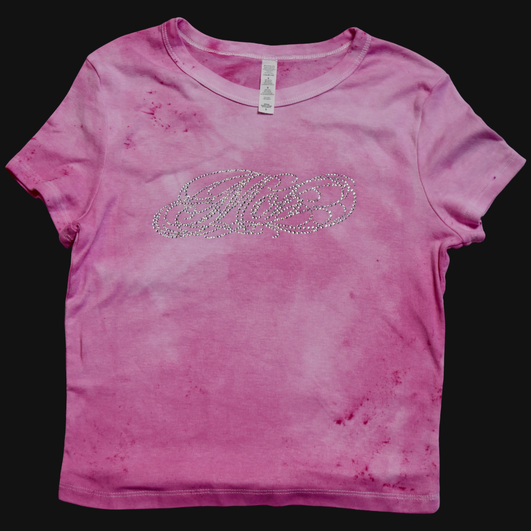 Pretty Pastel Baby Pink 11 — Rhinestone — Size L