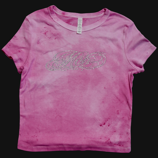 Pretty Pastel Baby Pink 11 — Rhinestone — Size L