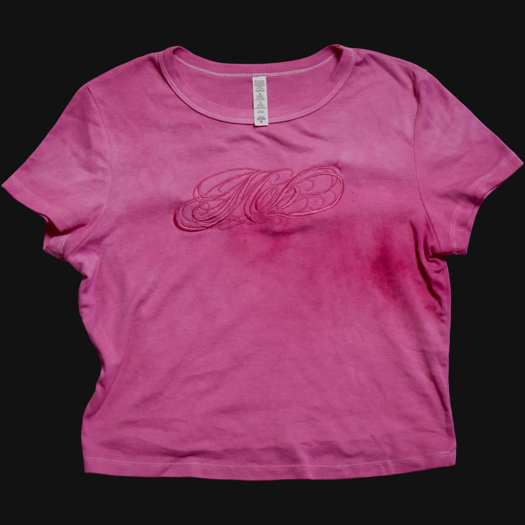 Pretty Pastel Baby Pink 16 — Embroidered — Size XL