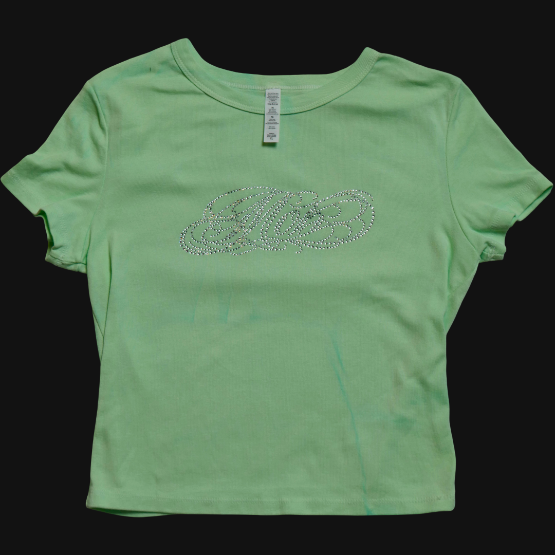 Pretty Pastel Mint 18 — Rhinestone — Size XL